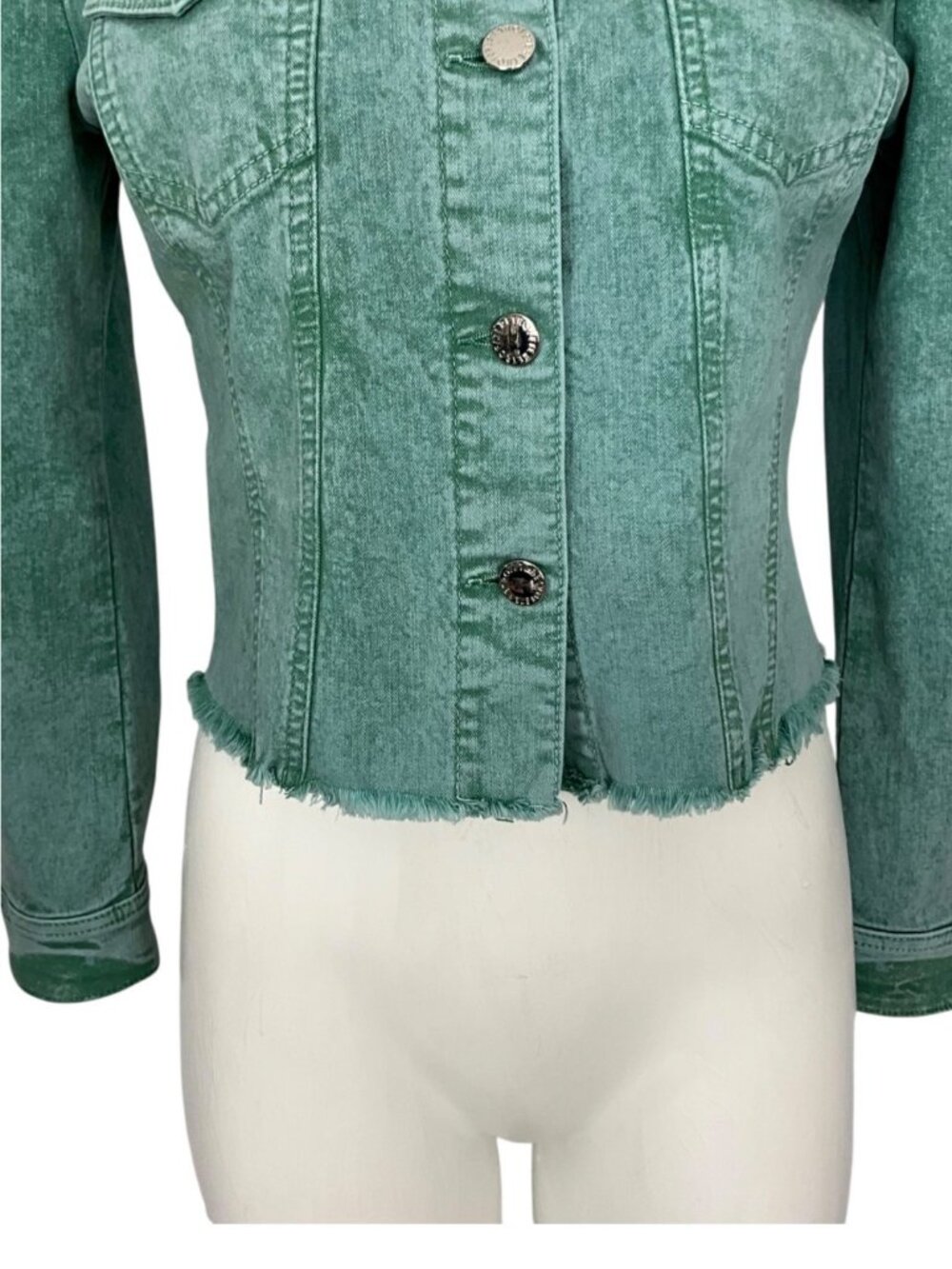 Retrofete Rissa Denim Jacket M Mojito Cropped - Picture 13 of 16